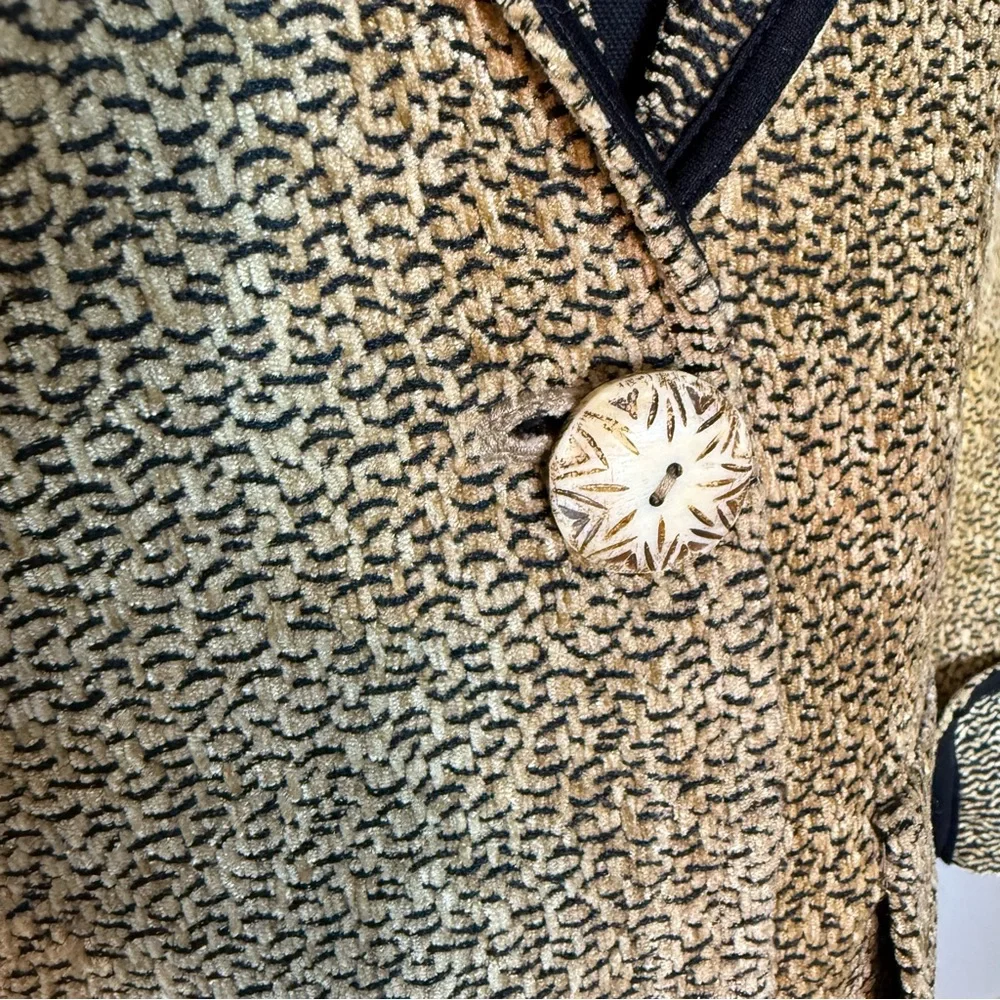PARSLEY & SAGE Two Toned Velvety Jacquard Textured Blazer Jacket Size Medium - Picture 5 of 13